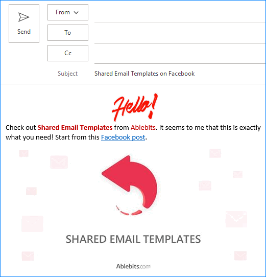 Un correo electrónico con dos imágenes agregadas de manera diferente