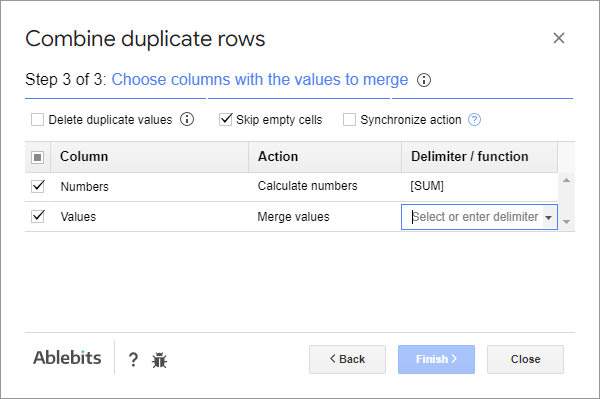 Combinar únicos y agregar subtotales en Hojas de cálculo de Google