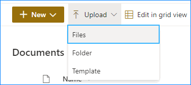 Subir archivos nuevos a SharePoint