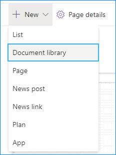 Crear una biblioteca de documentos en SharePoint