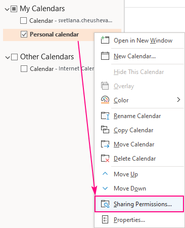 Compartir un calendario de Outlook